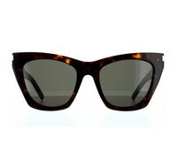 Saint Laurent Cat Eye Damen Sonnenbrille Havanna Grau Einheitsgröße