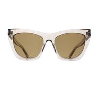 Saint Laurent Cat Eye Damen Transparent Beige Braun SL214 Kate Einheitsgröße