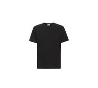 Saint Laurent - Classic Black T-Shirt With Tonal Logo Detail - Größe XL - schwarz