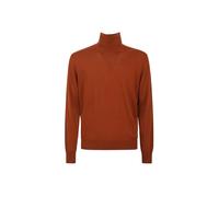 Saint Laurent - Finely Knitted Turtleneck Sweater In Rich Rust - Größe M - rot
