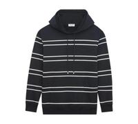 Saint Laurent - Gestreifter Fleece-Hoodie mit Kängurutasche - - Sweatshirts & Hoodies - Herren - Schwarzk - L