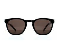 Saint Laurent Quadratische Unisex-Sonnenbrille Schwarz Grau Einheitsgröße
