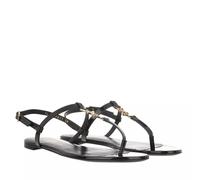 Saint Laurent Sandalen - Cassandra Flat Sandals Leather - Gr. 36 (EU) - in Schwarz - für Damen