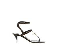 Saint Laurent Sandalen - Cassandra Leather Flip-Flop Sandals - Gr. 36 (EU) - in Schwarz - für Damen