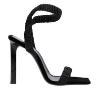 Saint Laurent Sandalen - Pam Sandals In Satin Crepe Black - Gr. 36,5 (EU) - in Schwarz - für Damen