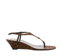 Saint Laurent Sandaletten mit Absatz - Cassandra Sandals - Gr. 38 (EU) - in Leopardfarben - für Damen