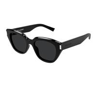 Saint Laurent SL 827 Sonnenbrille, Gestell aus schwarzem Acetat, dunkle UV-Gläser, modernes Cat-Eye-Design, Farbe 001
