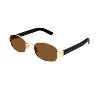SAINT LAURENT Unisex SL 706 001 Gläser SONNENBRILLEN Metall Gold Braun Rund