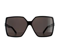 Saint Laurent Square Damen Schwarz Grau Sonnenbrille Einheitsgröße