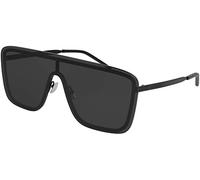 SAINT LAURENT Unisex SL 364 MASK-002 99 Metal Sunglasses, Black-Black-Black