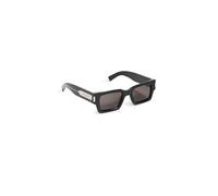 SAINT LAURENT Unisex SL 572-001 50 Recycled A Sunglasses, Black-Crystal-Grey