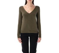 Saint Laurent - V-Neck Cashmere Sweater - Größe S - grau