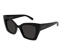 SAINT LAURENT Womens SL 552-001 51 Woman Injection Sunglasses, Black-Black-Black