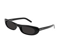 SAINT LAURENT Womens SL 557 SHADE-001 53 Woman ACETA Sunglasses, Black-Black-Black