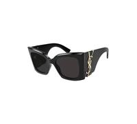 SAINT LAURENT Womens SL M119 BLAZE-001 54 Woman RECY Sunglasses, Black-Black-Black