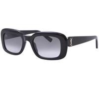Saint Laurent Frau Sunglass SL M130 - Rahmenfarbe: Schwarz, Linsenfarbe: Grau