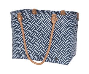 Saint-Maxime Shopper stripes "ocean blue" Handedby