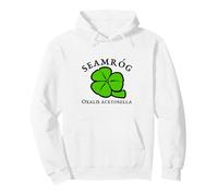 Saint Patrick's Day Kleeblatt Grün Schwarz Orange Pullover Hoodie