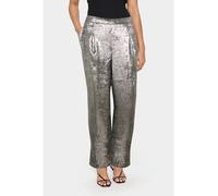 SAINT TROPEZ Marlenehose "Hami" in Silber - Größe XL | Damenhosen