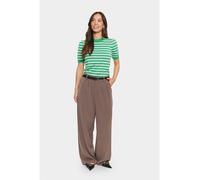SAINT TROPEZ Strickshirt in Grün - Größe M | Damen Blusen