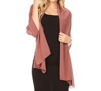 Sakkas 18225 - Jona Women Weiche schiere Chiffon Braut Hochzeit Abend Schal Schal Wrap Stola - Mauve - 7029