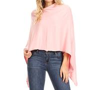 Sakkas 1926 - Laurel Damen Super Soft Leichter Cape Poncho Blanket Schal Pullover - Pink - OS