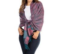 Sakkas 70" x 28 "Paisley Selbst Design-Schal/Wrap/Stola - Magenta
