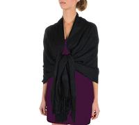 Sakkas 70" X 28 "Paisley Self-Design Schal/Wrap/Stola - Schwarz