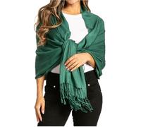 Sakkas 78" x 28" Eco-Friendly Bamboo Rayon Soft Solid Pashmina Schal/Stola (12+ Solid Farben)