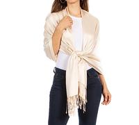Sakkas 78" x 28" Eco-Friendly Bamboo Rayon Soft Solid Pashmina Schal/Stola (12+ Solid Farben)