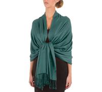 Sakkas 78" X 28 "Rayon von Bambus Weiche feste Pashmina Feel Shawl/Wrap/Stole - Sea Green