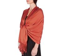 Sakkas 78" X 28 "Silky Soft Solid Pashmina Schal/Wrap/Stola - Rost