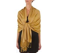 Sakkas 78" X 28" Viskose aus Bambus, weicher, fester Schal/Wickeltuch/Stola mit Pashmina-Gefühl - Goldrute