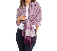 Sakkas Paisley Selbst-Design Schal/Wrap/Stole - Lavendel/Lila Paisley