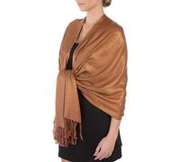 Sakkas Silky Feste weiche Pashmina Schal Wrap Stola - Schokolade Brown