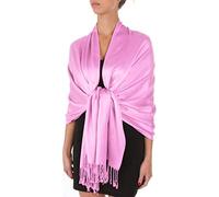 Sakkas Silky Feste weiche Pashmina Schal Wrap Stole - Blush Pink