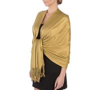 Sakkas Silky Feste weiche Pashmina Schal Wrap Stole - Goldenrod