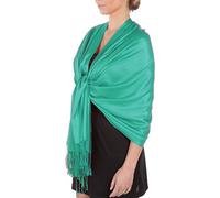 Sakkas Silky Feste weiche Pashmina Schal Wrap Stole - Jade Green