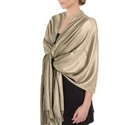 Sakkas Silky Feste weiche Pashmina Schal Wrap Stole -Latte