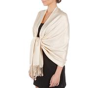 Sakkas Silky Feste weiche Pashmina Schal Wrap Stole - Moonlight Grey