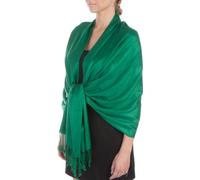 Sakkas Silky Feste weiche Pashmina Schal Wrap Stole - Smaragdgrün