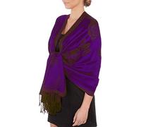 Sakkas Two Tone Rose Pashmina Schal/Stola/Wrap - Lila/Lila