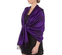 Sakkas Two Tone Rose Pashmina Schal/Stola/Wrap - Lila/Schwarz