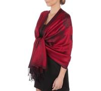 Sakkas Two Tone Rose Pashmina Schal/Stola/Wrap - Rot/Schwarz