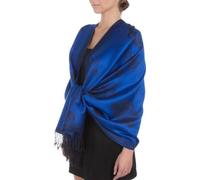 Sakkas Two Tone Rose Pashmina Schal/Stola/Wrap - Royal Blue/Schwarz