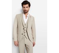 CINQUE Sakko Herren Extra Slim Fit Reverskragen Schurwoll-Stretch beige, 44