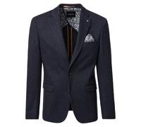 Sakko VENTI "VENTI Sakko uni", Herren, Gr. 52, blau (dunkelblau), 55% Baumwolle, 45% Polyester, Sakkos (77835704-52) dunkelblau