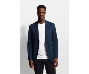 Sakko BUGATTI, Herren, Gr. 54, blau (marine), 67% Baumwolle, 28% Polyamid, 5% Elasthan, slim fit, Manschette, Sakkos Sakko, mit Stretchfunktion (47668012-54)