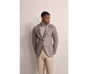 Sakko BUGATTI, Herren, Gr. 56, beige, 40% Wolle, 30% Polyamid, 30% Lyocell, unifarben, slim fit, Manschette, Sakkos Sakko, in moderner Optik (25290534-56) beige