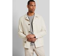 Sakko BUGATTI, Herren, Gr. 58, beige (ecru), 78% Baumwolle, 22% Polyester, normal, Manschette, Sakkos Sakko, mit Umlegekragen (78829263-58) ecru